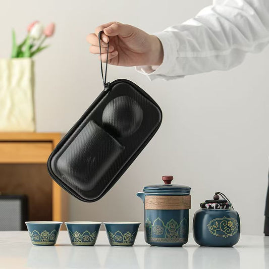 Mivoraa Dual - Use Portable Drinkware Set with Carrying Bag