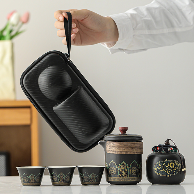 Mivoraa Dual - Use Portable Drinkware Set with Carrying Bag