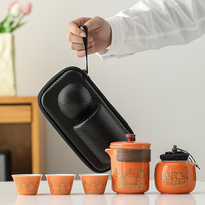 Mivoraa Dual - Use Portable Drinkware Set with Carrying Bag