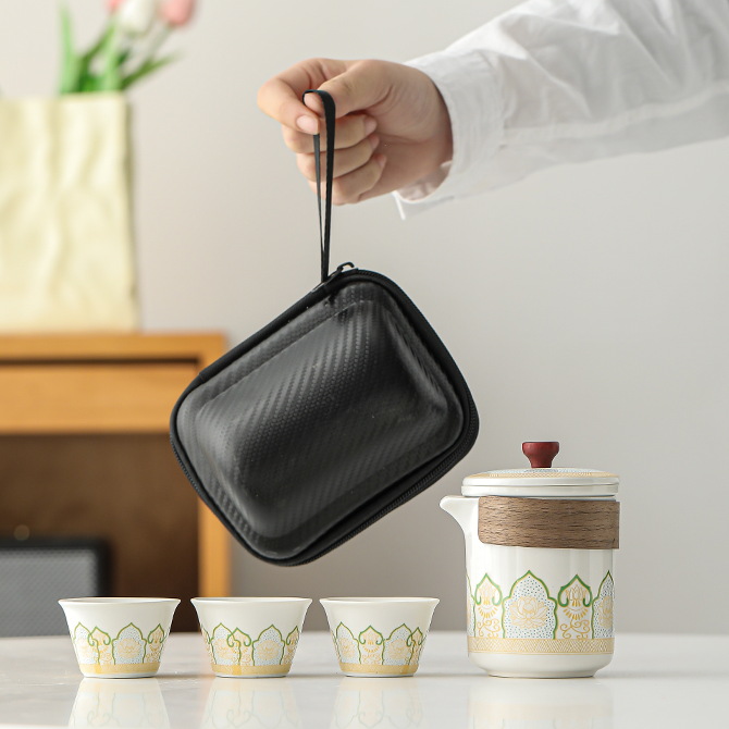 Mivoraa Dual - Use Portable Drinkware Set with Carrying Bag