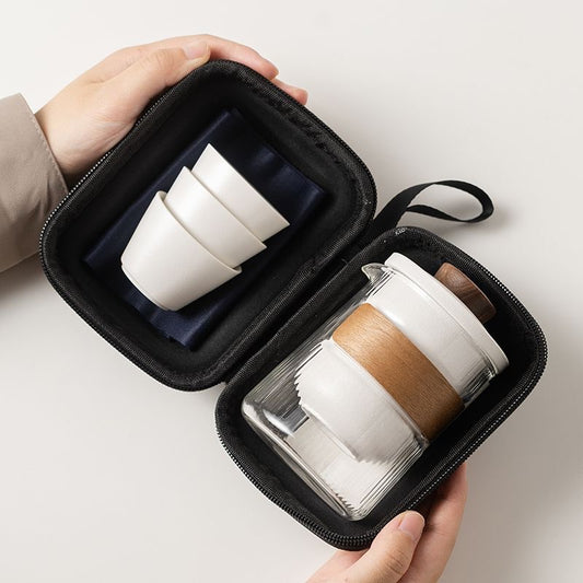 Mivoraa 2-in-1 Portable Travel Tea & Coffee Set